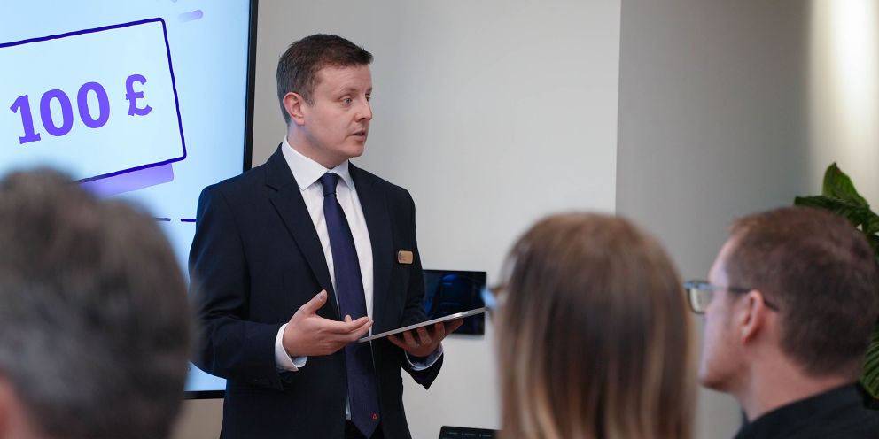 NatWest colleague delivering the new investment-focused Financial Foundations workshop