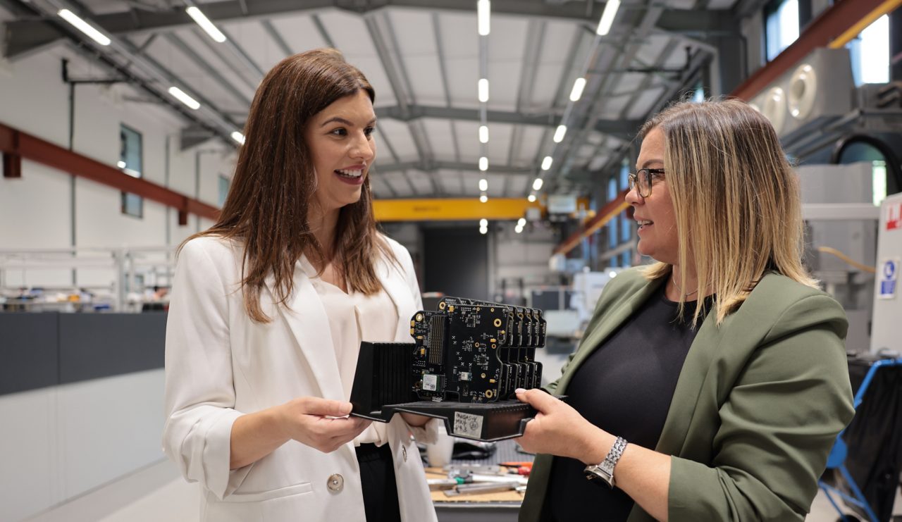 Image of two women in conversation