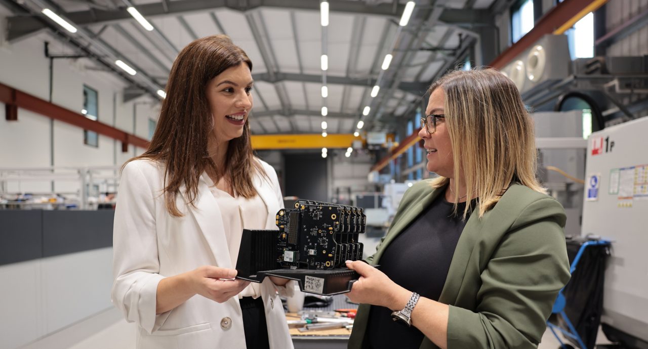 Image of two women in conversation