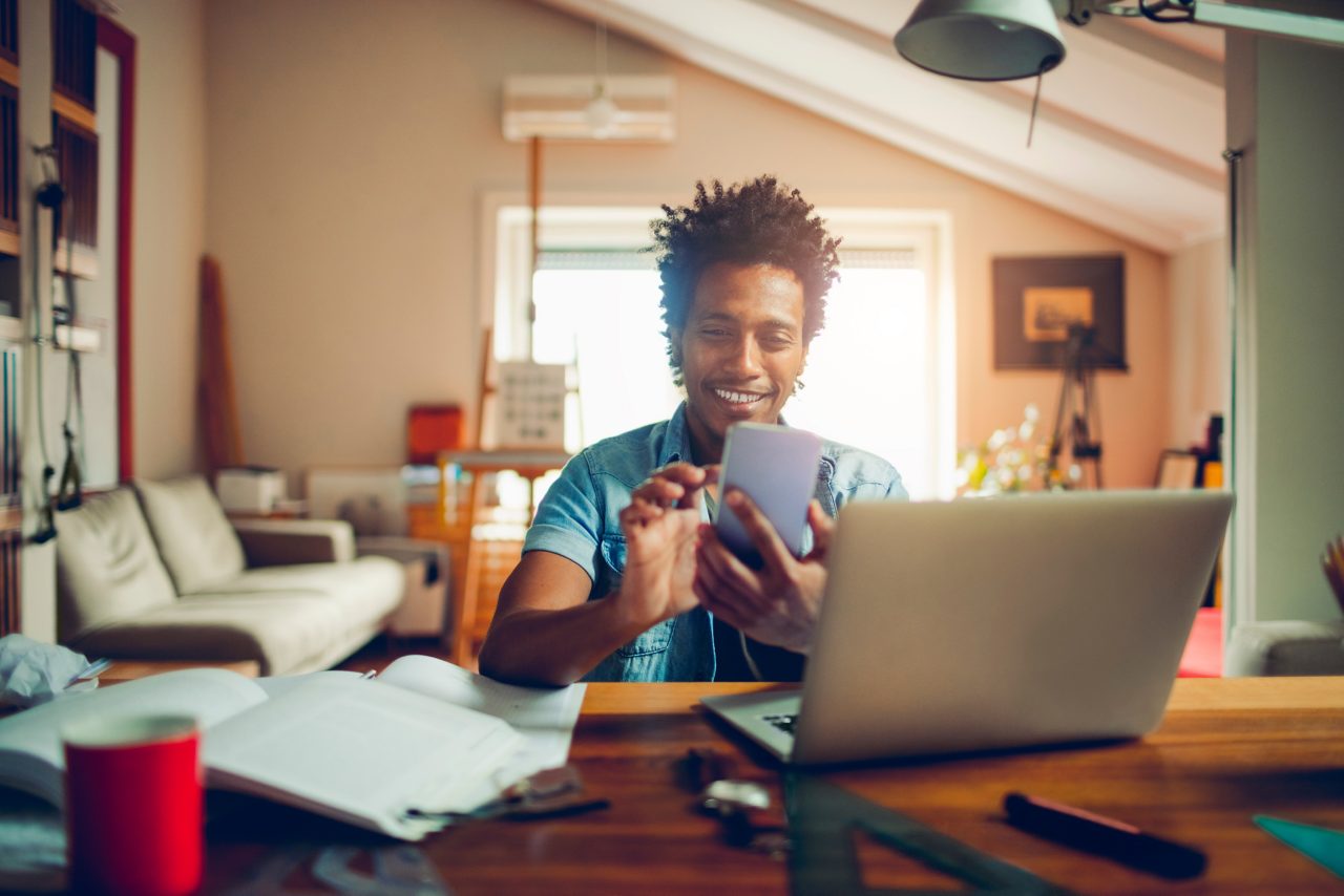 Man on laptop